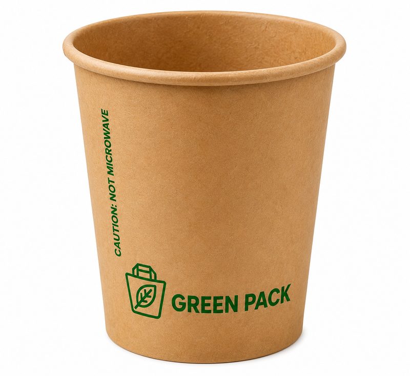8oz Single Wall Cup Kraft (50)